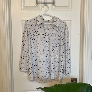 Black & White Dalmatian Blouse